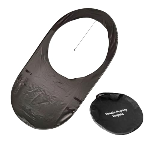 mioosho Portable Tennis Targets Rings Folding Tennis Targets Driving Ranges Hitting Practice Rings Tennis Serve Training Tool