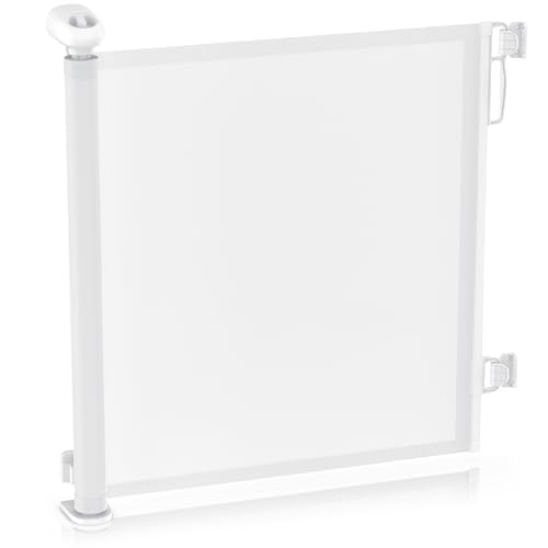 CSL - Schutzgitter Treppe Baby – Baby Schutzgitter für Treppen und Türen – bis zu 180 cm – Kindersicheres Absperrgitter – Treppenschutzgitter ausziehbar - Sicherheitsgitter Safety Gate
