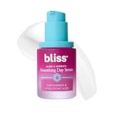 Bliss Glow & Hydrate Serum – Niacinamide + Hyaluronic Acid Face Serum with Vitamin E – Hydrating & Brightening Serum for Dull Skin, Pores & Uneven Tone – Lightweight Daily Skincare, 1 Fl Oz
