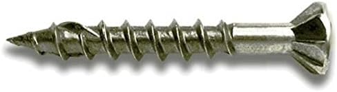Tech7 SS150SQ #8 x 1-1/2" Stainless Steel Self Drilling Wood Screws - Square Drive Head 75 per Package