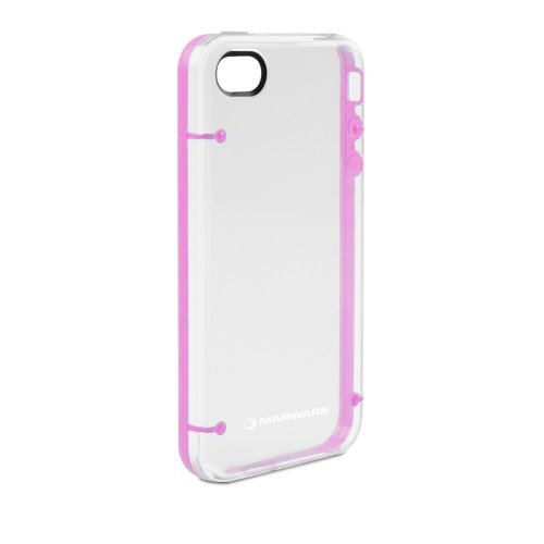 Marware - Carcasa para iPhone 4, Color Rosa y Transparente