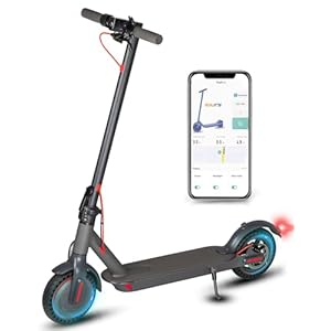 Electric Scooter Adults 20 MPH &19-21 Mile Range, Smart APP Anti-Theft& Cruise Control,350W Sport Escooter for Commuter Foldable Double Braking,8.5″ Honeycomb Tire