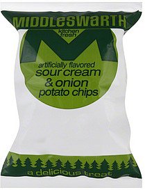 Middleswarth Chips, Sour Cream & Onion .875-Ounce (Pack of 36)