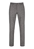  ALBERTO / He.Freizeithose/Lou-J - Two-Tone Wool Look, Farbe:990 Dark Grey, Groesse:32/34
