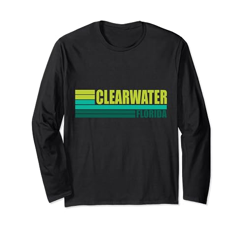 Clearwater Beach Florida FL vintage retrò Maglia a Manica