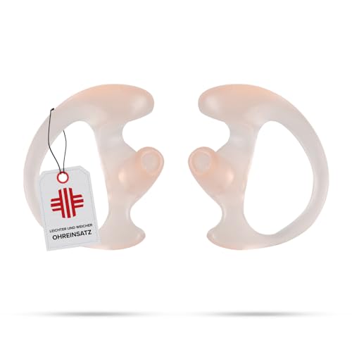 LIFE IS SIMPLE Ohreinsatz für Schallschlauch - Angenehmer Dank hochwertigem Silikon - 3 Größen, Links…