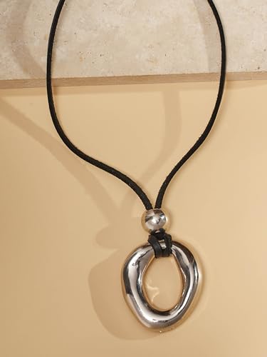 Sacina O Ring Choker, Black Choker, Boho Necklace, Goth Choker, Gothic Necklace, Goth Necklace, Christmas Jewelry Gift For Women 6