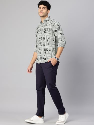 Image of Majestic Man Men's Stylish Unique Print Casual Shirt - Pure Cotton| Full Sleeve | Trendy & Comfortable