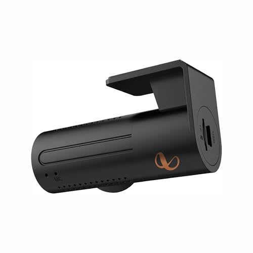 Image of Infinity By Harman Dashcam 100 Compact FHD Car Camera | 1080p Full HD Video | Night Vision, 140 Wide Angle & G-Sensor | Built-in Wi-Fi & App Support|Microphone | Supports up to 128GB SD Card (Black)