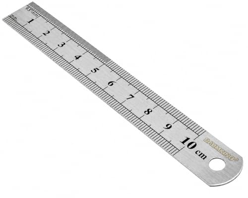 DAUMKINO Edelstahl Lineal Metall 10 cm