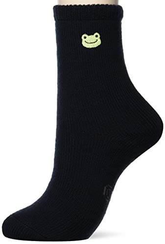 ナカジマコーポレーション 裏起毛ルームソックス ピクルス ネイビー 163325-21