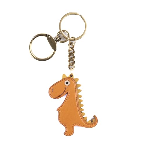 Porte-clés dinosaure cuir véritable : trouvez vos clés facilement dans votre grand sac
