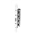 Pella 2 Point Bolt Mortise Lock Body, Storm Door White