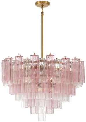 Crystorama Addis 16 Light Aged Brass Chandelier