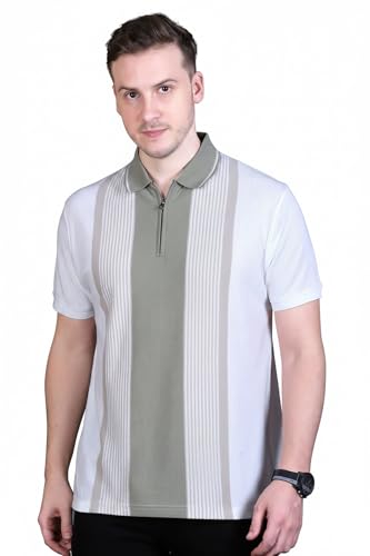 Image of GODFREY Half Cotton Polo T Shirt for Man with Pocket - Regular Fit Mens Collar Tshirt