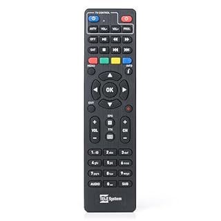 Tele System Decoder Digitale Terrestre e Satellitare 2025 TS4020 PRO, DVB-T/T2 e DVB-S/S2 HEVC HD HDR10 HLG, Decoder TV con Telecomando Unico per ricevitore e TV. USB Media Player.