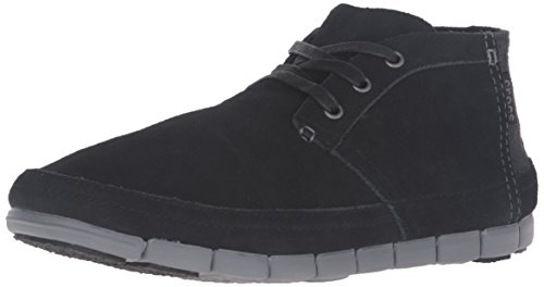 crocs Men's Stretch Sole Desert M Chukka Boot, Black/Charcoal, 10 M US