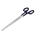 AAProTools Heavy Duty Navy Blue PVC (Polyvinyl Chloride) Grip Handle German Grade Stainless Hemostat Forceps Straight Serrated 8