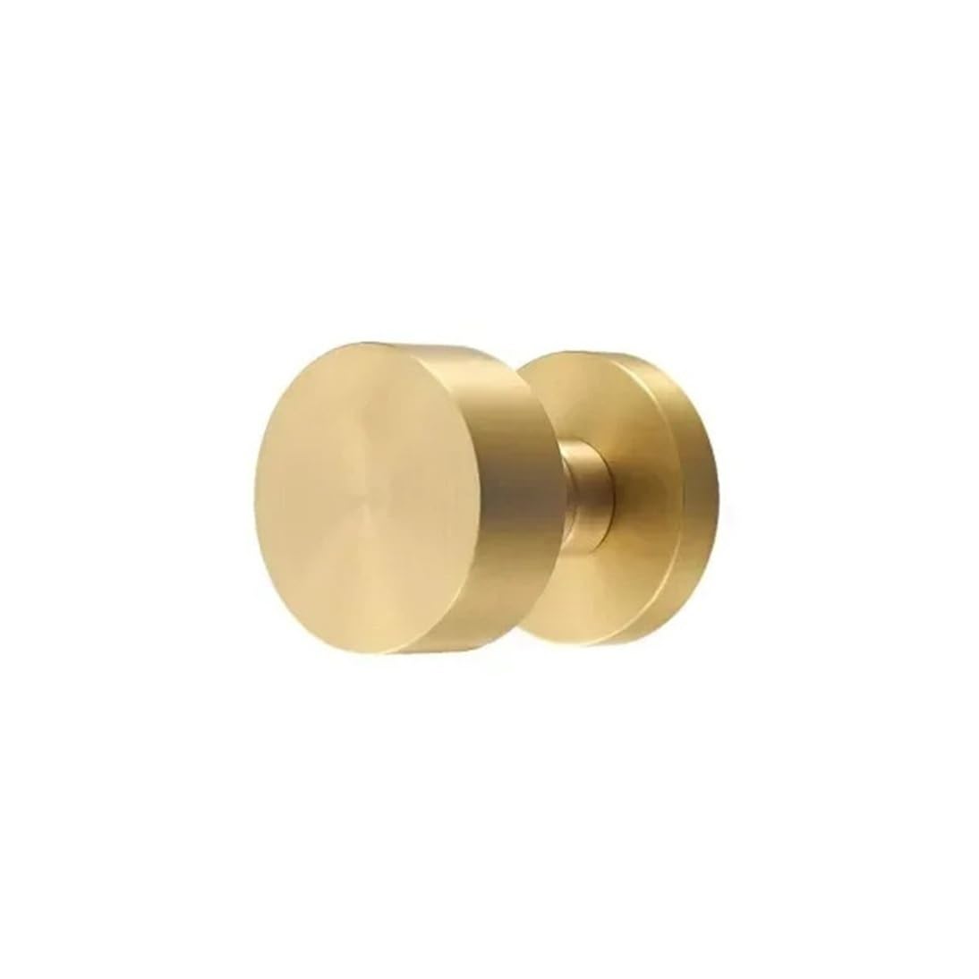 FBXRXZFPJ Silent Door Lock Handle Brass Indoor Round(White)