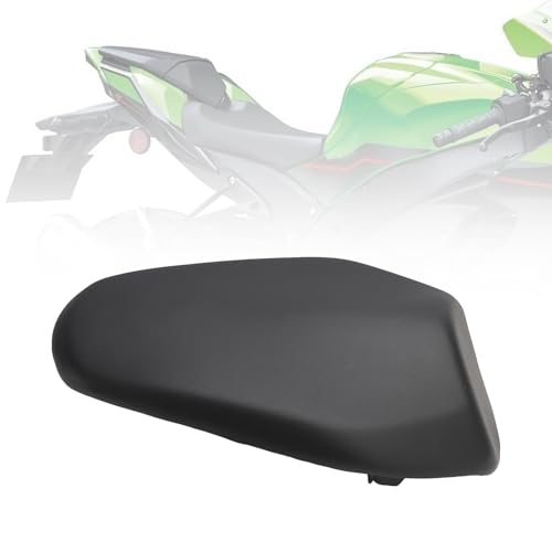Areyourshop Black Rear Seat Passenger Cushion Flat for KAWASAKI ZX-4R 2023-2024, ZX-4RR 2023-20244