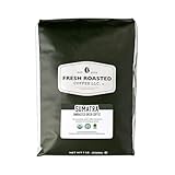 Fresh Roasted Coffee LLC, Green Unroasted Sumatra Coffee Beans, Fair Trade, USDA Organic, 5 Pound Bag