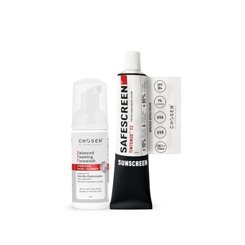 CHOSEN® Cleanse and Buff Bundle — Balanced Foaming Facewash with OptiMSM® and Safescreen® Tintense® T2 Buff Pure Mineral Tinted Sunscreen SPF 30+-image-0