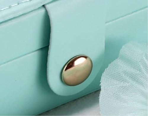 Boîte de rangement de bijoux en cuir avec tiroirs de tri - 5