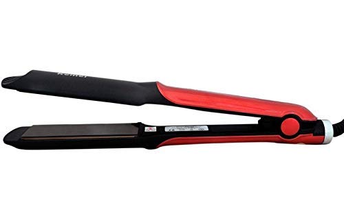 KM-531 Black and Pink Professional Hair Straightener for Womens with Four Customised Temperature Settings | Fast Ready | Ceramin Plates | 2 Meter Long Cord | 40W (Multicolor)-image-5