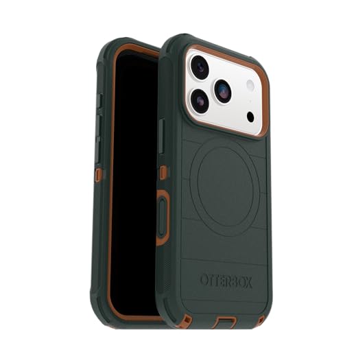 Image of OtterBox iPhone 17 Pro Defender Pro Series Case - Green Intrigue - Tough, Rugged & Durable iPhone Case, Snaps on MagSafe