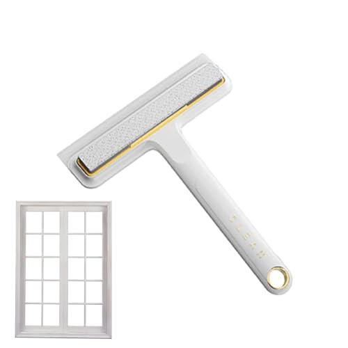 Rasqueta para cristales | 4 en 1 Limpiador en húmedo y seco sin – Accesorio para lavar ventanas con cepillo – Para interiores de baño, cocina, salón, coche y superficies