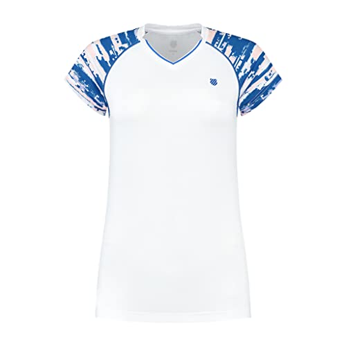 Image of K-Swiss Performance T-Shirt Brand Model Hypercourt Cap Sleeve 2 White