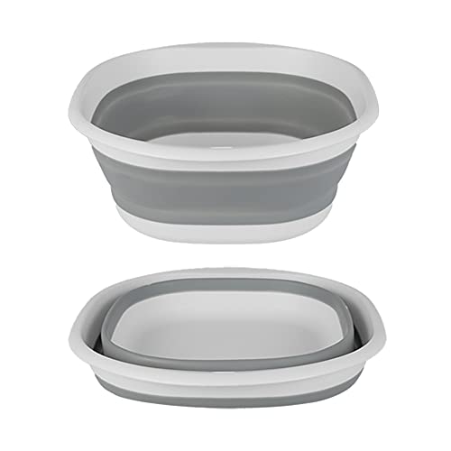 Pliable Bassine Multifonction, Pliable Vaisselle Bol Bassine Pliable Cuvette Pliante Camping Lavabo Lavage Pour Les Fruits De La Cuisine Légumes Camping Plein Air Voyage (Petit)