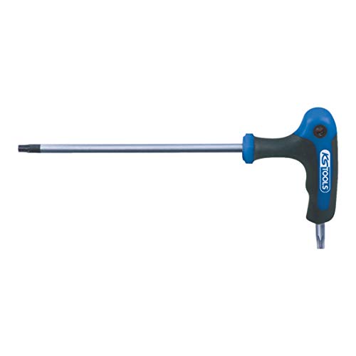 KS Tools 151.8122 ERGOTORQUEplus T-handle TX tamperproof key wrench, TB15, Chrome