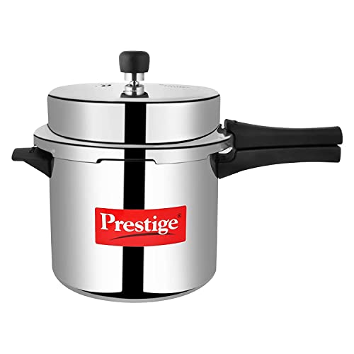 Image of Prestige Popular Aluminium Outer Lid Pressure Cooker, 6 Litres, Silver
