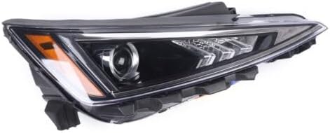 Front Halogen Headlights Assembly Right Side for 2019-2020 Elantra Bulb Not Included Passenger Head Lights Direct Replacement Headlamps Assy Set (Right Passenger Side)