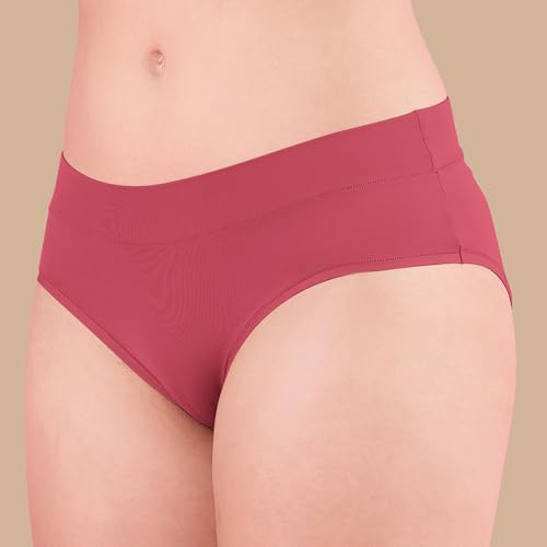 Image of NYKD Women's Ultimate Comfort and Flexibility: Elastic-Free Stretch Panties that Adapt and Delight, Mark-Free Waistband | Slip On | Mid Waist | Full Coverage | Solid - NYP342