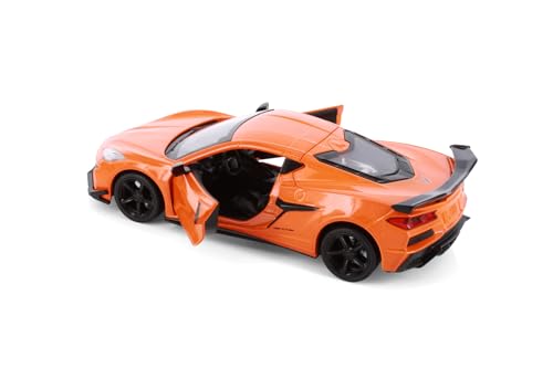 Chevy Corvette Z06, Orange 1:24 Escala Modelo Diecast miniatura 6