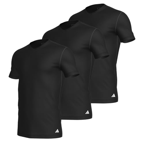 adidas Herren Unterwäsche V Neck Shirt (3PK) - Active Core Cotton – Ansicht 1