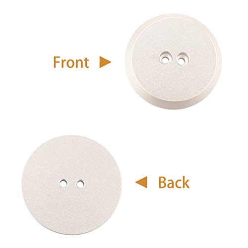 Image of Aluminum Floor Jack Pad Adapter Billet fit for C7 /C6 Corvette Premium Bolt on Jack Points-4 Pack (Silver)