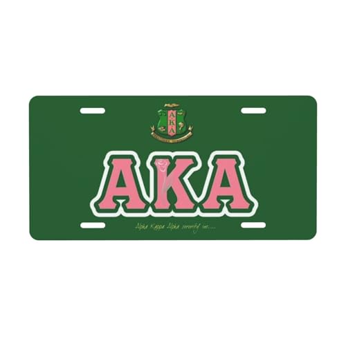 6 x 12 Inch Aluminum Front License Plate, Universal Vanity Tag for Cars, Trucks & SUVs, 4 Pre-Drilled Holes, Quick Install