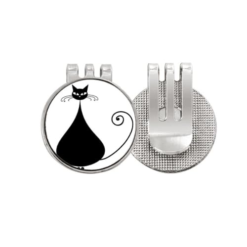 Marqueur de balle de golf magnétique pour golfeur passionné de chat