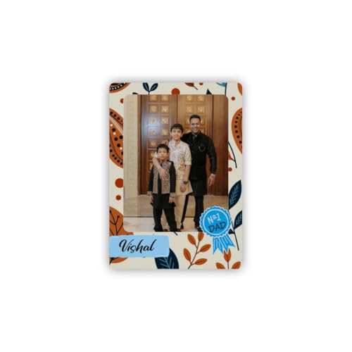 Image of Zesta Customized Fridge Magnet with Photo | Personalized Photo Frame Magnet for Fridge | Custom Picture Fridge Magnets | Polaroid Style Memory Photo Magnets for Birthday, Anniversary -3X2 Inches