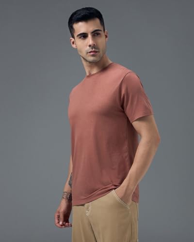 Image of Wellbi Bamboo Men's Tshirt - Ultra-Soft, Breathable & Sustainable | Premium Cotton Blend for Supreme Comfort | Stylish & Eco-Friendly T-Shirt for Men | Tshirt Men Cotton