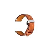 FLAGPVPAGT Cinturino For Orologio Adatto For For IWC(CognacButterflyClasp,20mm)