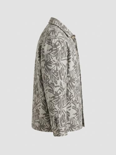 Image of Men's Cotton Overshirt Shacket | Full Sleeve | Single Pocket | Oversized Shirt