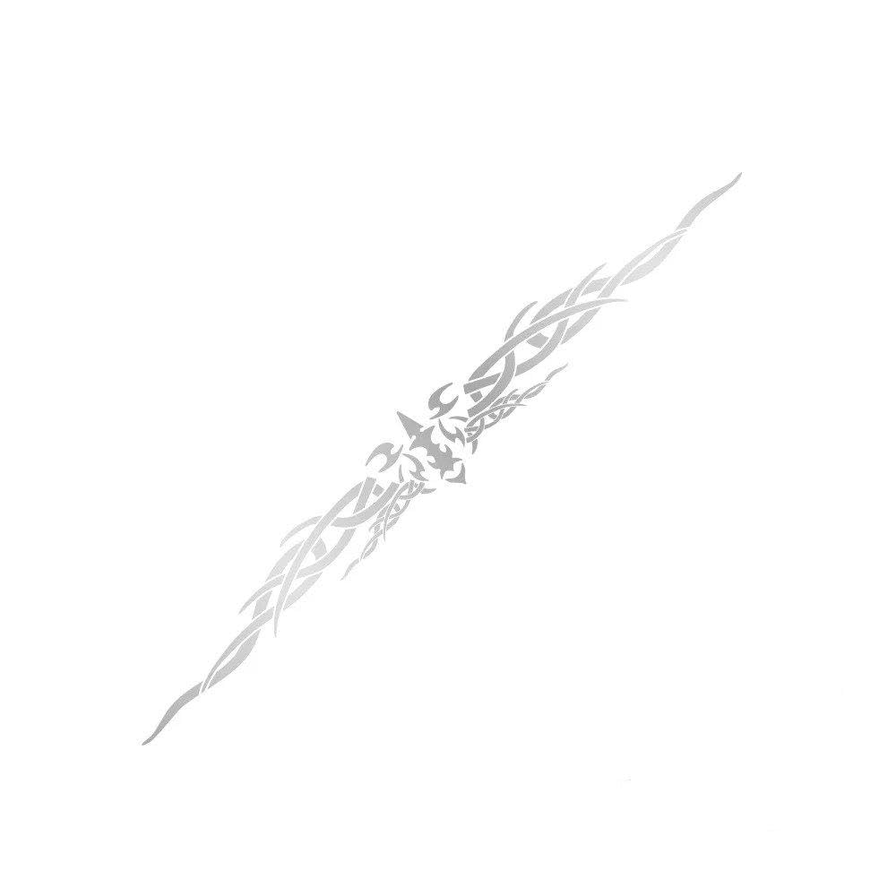 Bertdcx Matt Silver Auto Accessory Car Front Windshield Sticker Graphics Creative Windscreen Decor Decal Vinyl Diy Wraps Decoration(Matt Silver)