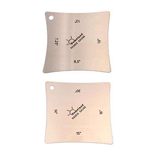 Alnicov Guitar Fretboard Saddle Nut Radius Gauges
