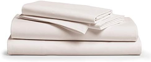 1000 Thread Count 100% Pure Egyptian Cotton – Sateen Weave Premium Bed Sheets, 4 -Piece Ivory King -Size Luxury Sheet Set, Fits Mattress Upto 18” deep Pocket