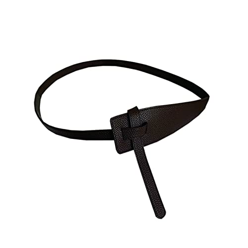 Porbbow femmes manteau ceinture ceinture nouée taille rétro tendance ceinture ceinture café Cover