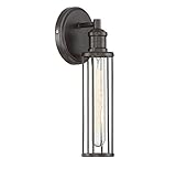 Trade Winds Lighting TW90031ORB Vintage Industrial Retro Bath Wall Wire Cage Sconce, 60 Watts, in...